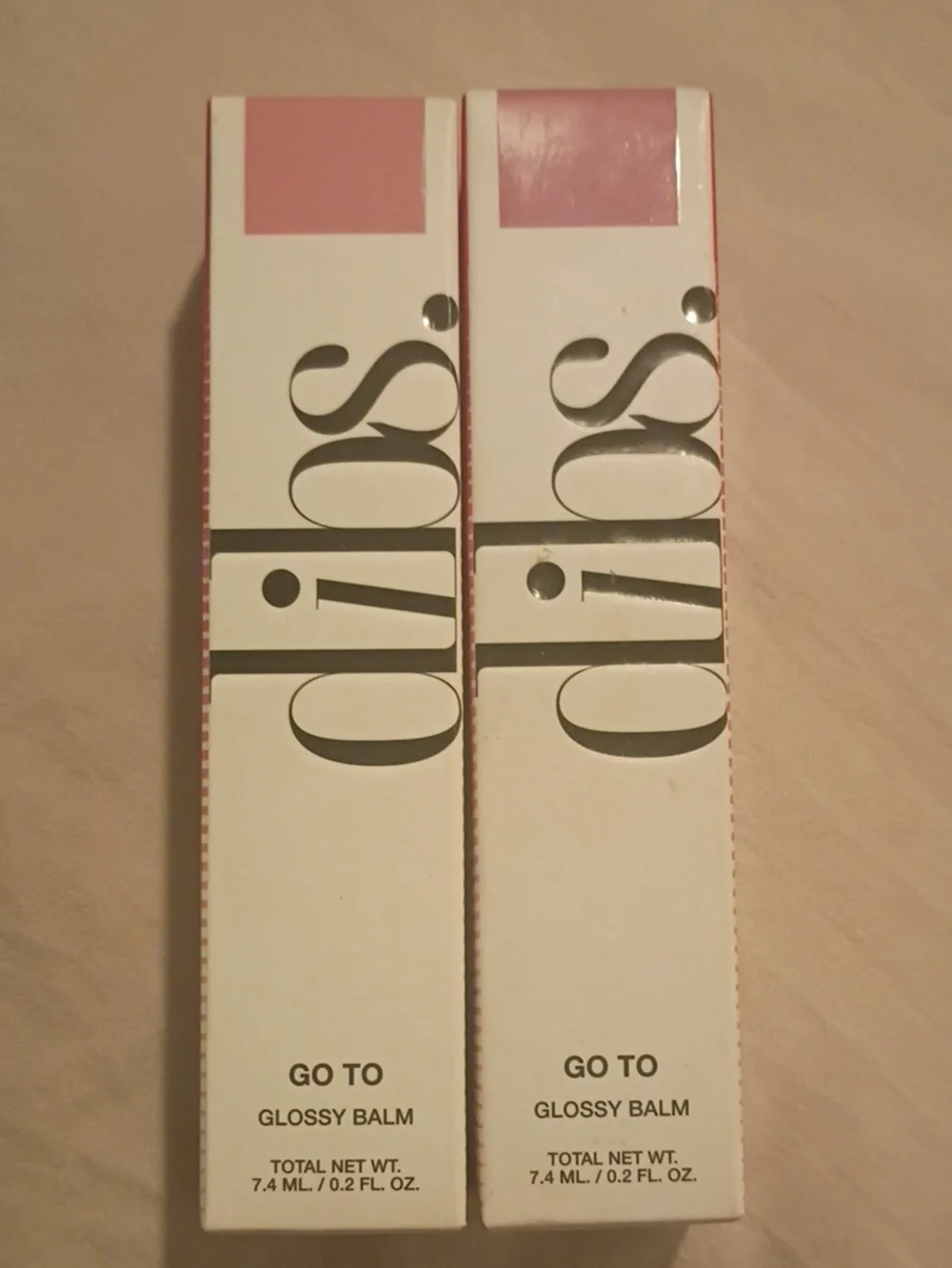 Dibs Glossy Balm Bundle Shades Effortless Pink And Rock Candy